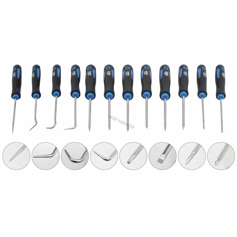 Satra Súprava hákového náradia a skrutkovačov, 12-dielna