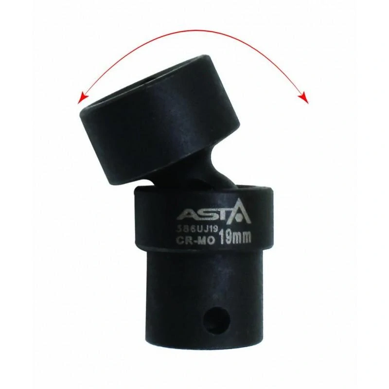 Asta A-JT1038 Nadstavce 3/8" 6-hranné CrMo kĺbové 10-19 mm dĺžka 53mm