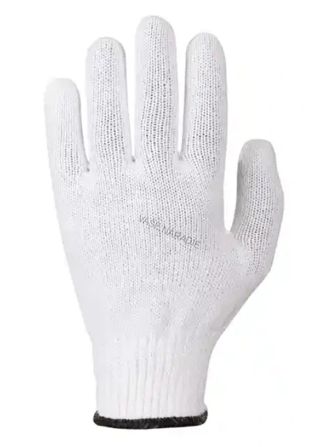 Pracovné rukavice Mercator Tech bavlnené s PVC terčíkmi 7 (S) 60 párov