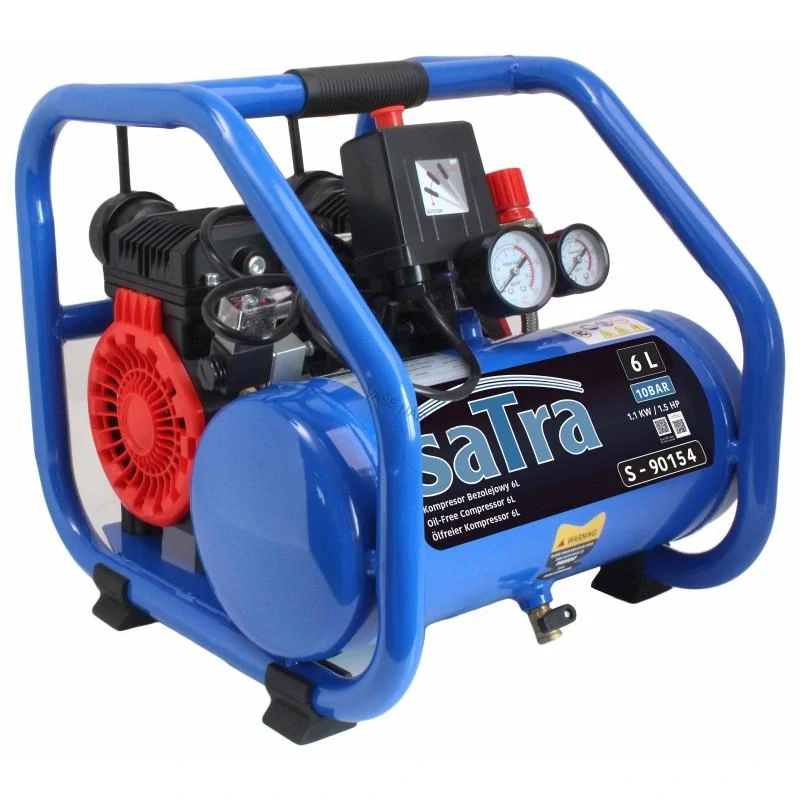 SATRA S-90154 – Bezolejový kompresor 6 l, 1,5 HP, 212 l/min