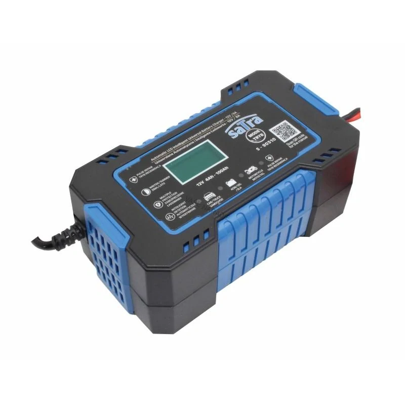 SATRA S-90310 – Automatická inteligentná nabíjačka autobatérií 12 V / 6 A s LCD displejom