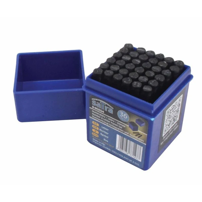 SATRA S-90204 Sada razníkov písmen a číslic 5 mm, 36 dielov