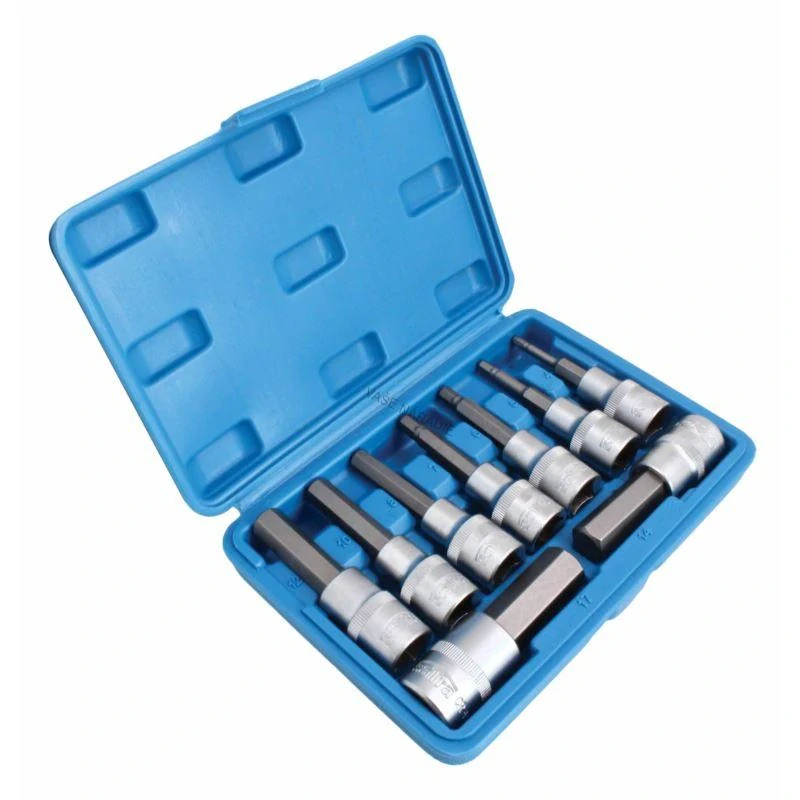SATRA S-H912S Dlhé imbusové hlavice 1/2″ H4–H17, 9 ks