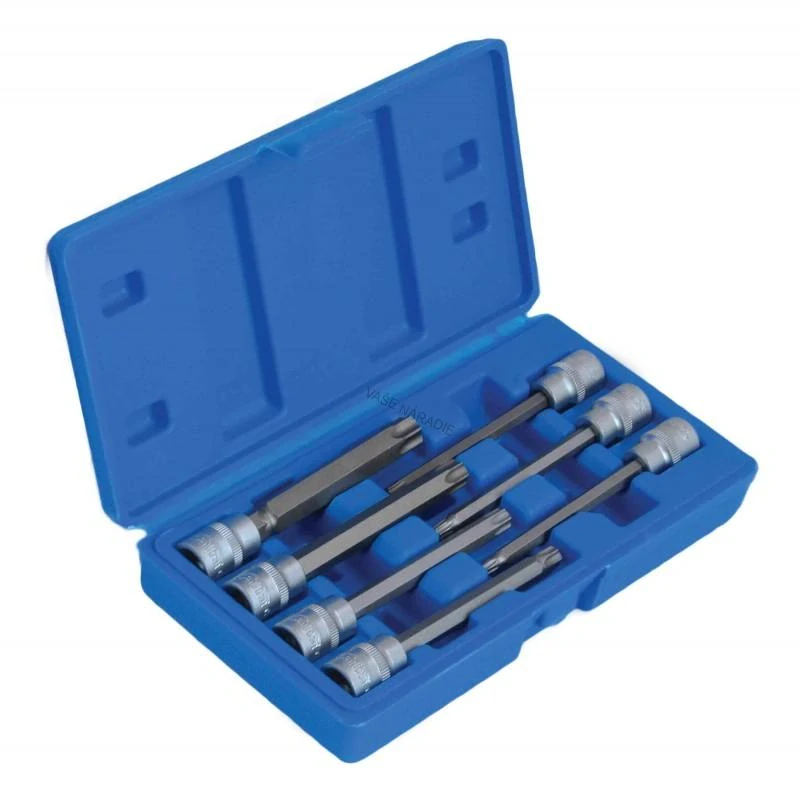 SATRA S-SLS738 Sada dlhých hlavíc Torx 3/8 palca, 7 dielov