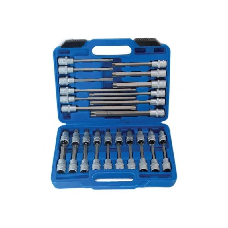 SATRA S-ST3212 Sada dlhých hlavíc TORX 1/2″ T20–T70, 32 ks