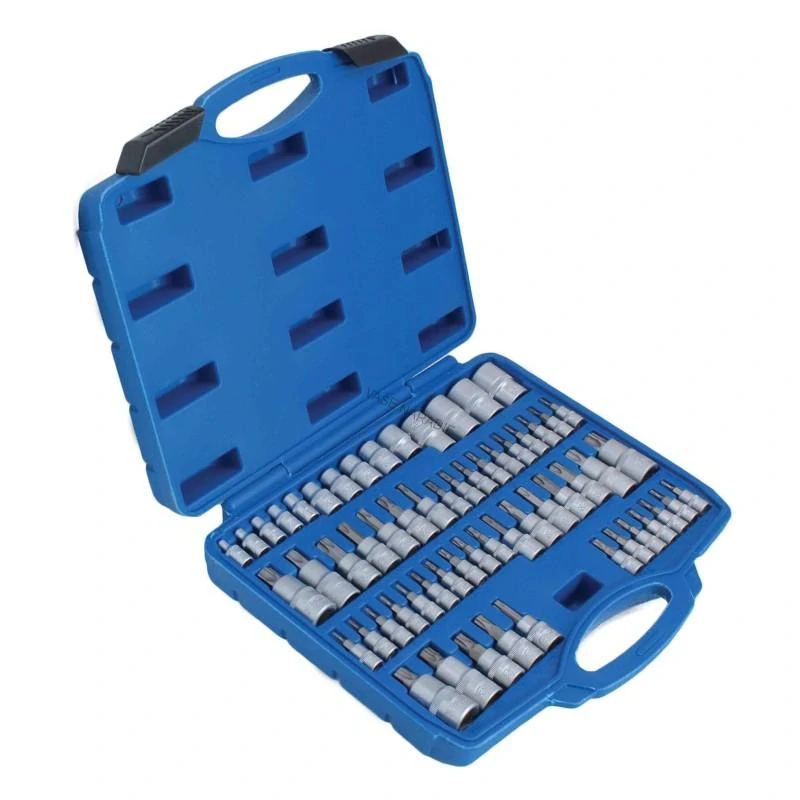 SATRA S-ST60B Sada hlavíc TORX, Security TORX, TORX Plus a E-TORX, 60 ks