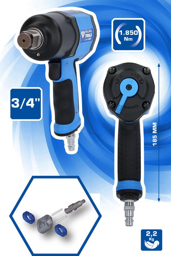 Brilliant Tools Rázový uťahovák 3/4" 1850Nm BT160200