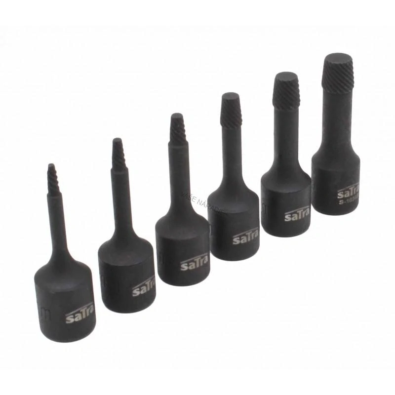 SATRA S-1036B Sada vyťahovačov zalomených skrutiek 2–10 mm, 6 ks