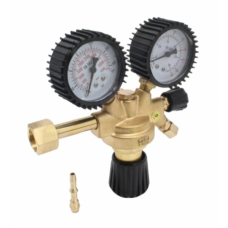 SATRA S-90238 Redukčný ventil Argón/CO₂ 200 bar s dvoma manometrami