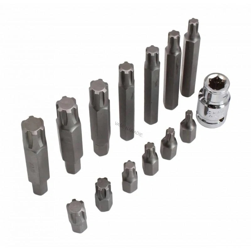 SATRA S-RB1412 Sada bitov RIBE M5–M14, 14 dielov
