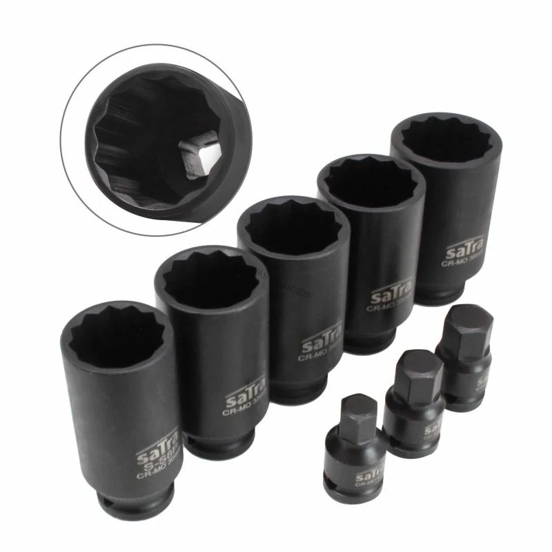 SATRA S-90150 8-dielna sada 1/2″ hlavíc na poloosi a náboje kolies