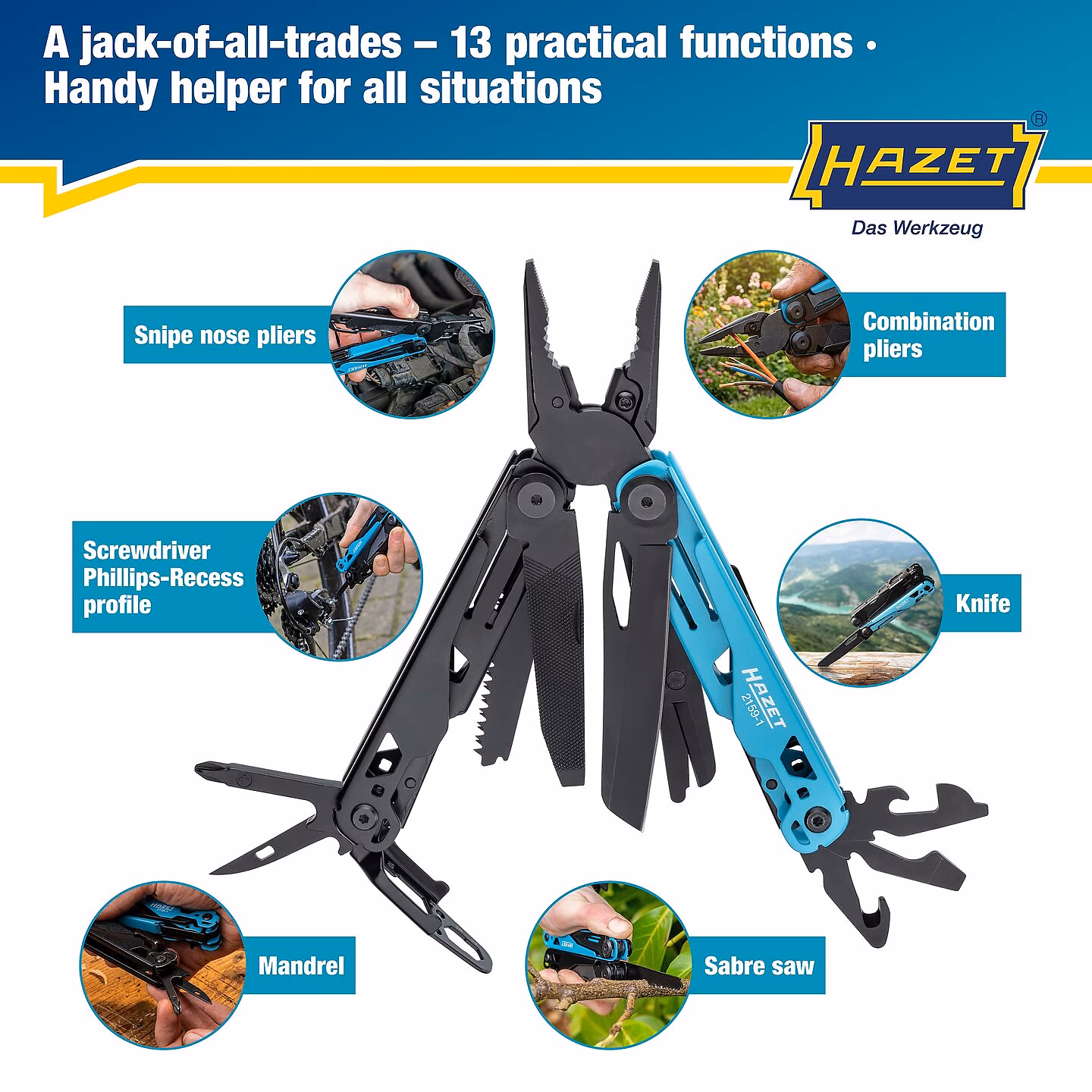 HAZET 2159-1 Multitool 13 v 1