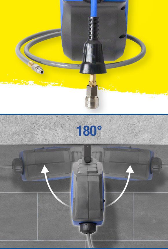 Brilliant Tools Automatický navijak hadice na stlačený vzduch, Ø 8mm x 10m BT161101
