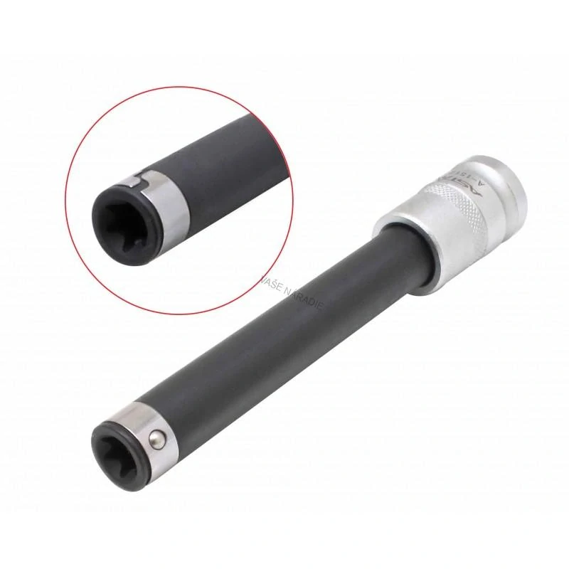 ASTA A-1512-E12 Dlhý nadstavec E-Torx E12 1/2 palca, 140 mm