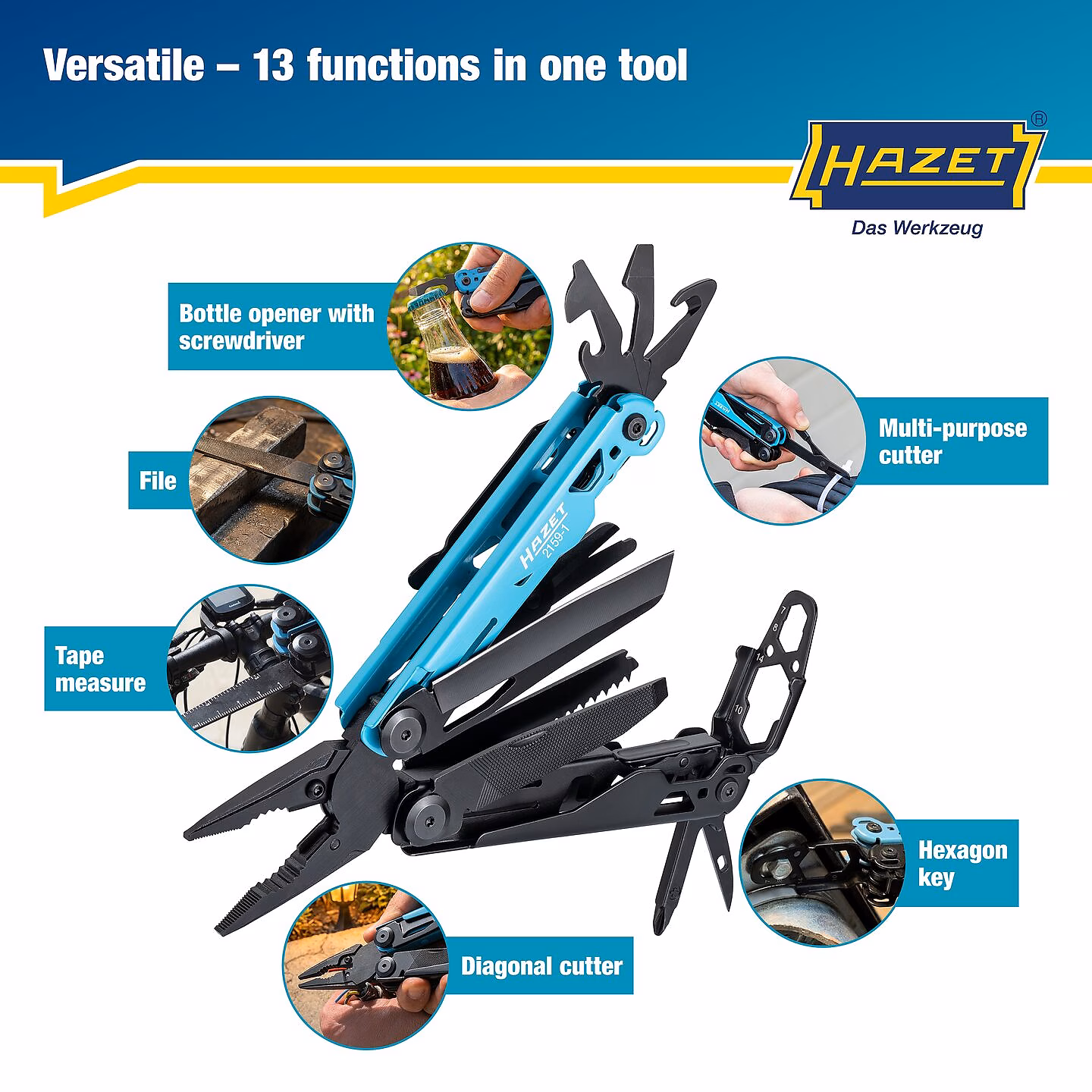 HAZET 2159-1 Multitool 13 v 1