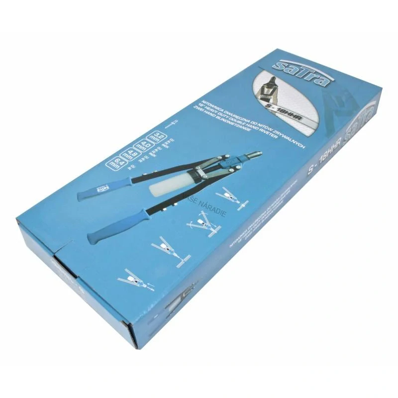 SATRA S-18HHR Pákové nitovacie kliešte 450 mm na nity 3,2–6,4 mm