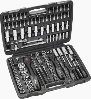 Sada nástrčných kľúčov gola sada 172 dielna 1/4“, 3/8“, 1/2“ Vigor V2461 - BLACK EDITION