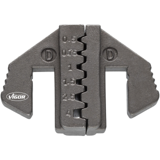 Vigor Krimpovacia vložka D: pre dutinky s a bez rámu 0,5 – 4,0 mm2 V2499-D