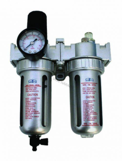 Regulátor tlaku vzduchu s filtrom a primazávačom 1/2"  SATRA S-817S