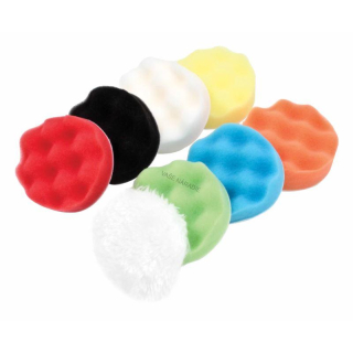 Leštiace vankúšiky 80 mm na suchý zips + 1x vlnený vankúšik - sada 8 ks Satra S-RE9PS