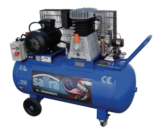 SATRA S-VENOM20 olejový kompresor, dvojpiestový, 4kW, 10 bar, 200 l