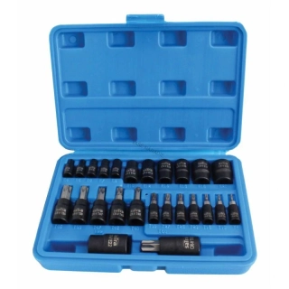 Satra S-H2548T Nadstavce TORX-T a TORX-E 1/4", 3/8", 1/2"