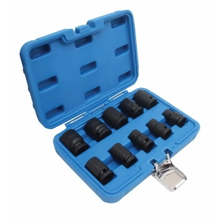 Satra S-914010P Sada kovaných nádstavcov 10ks 6-hranné CrMo 10 - 24 mm dĺžka 38mm 1/2"