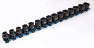 ASTA A-SS151 – Sada rázových hlavíc 1/2" Super Short 6-hran, 15 ks