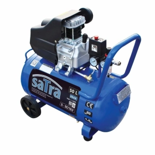 SATRA S-90182 – Olejový piestový kompresor 50 l, 1,5 HP, 190 l/min