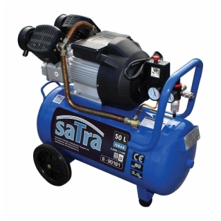 SATRA S-90181 – Olejový dvojpiestový kompresor 50 l, 3 HP, 360 l/min