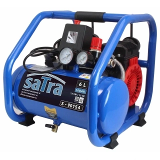 SATRA S-90154 – Bezolejový kompresor 6 l, 1,5 HP, 212 l/min