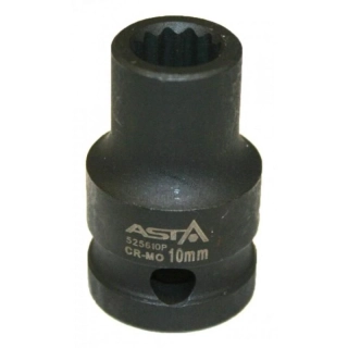 ASTA 525619P Rázová hlavica 1/2 palca, 19 mm, 12-hranná