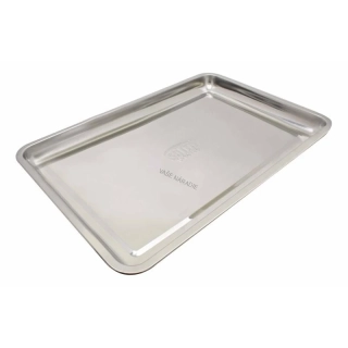 SATRA S-90189 Nerezová záchytná vanička 600 × 400 × 50 mm