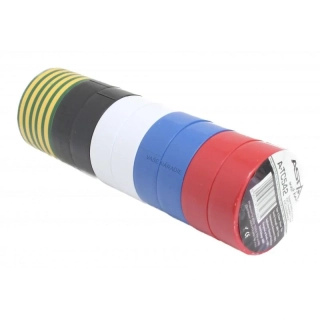 ASTA A-TC542 Sada PVC izolačných pások 19 mm × 10 m, 10 kusov