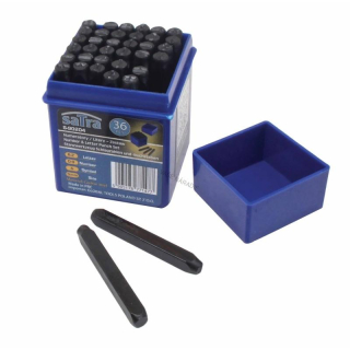 SATRA S-90204 Sada razníkov písmen a číslic 5 mm, 36 dielov