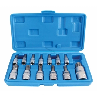 SATRA S-A13NT Sada nástrčných hlavíc TORX T8–T70, 13 dielov