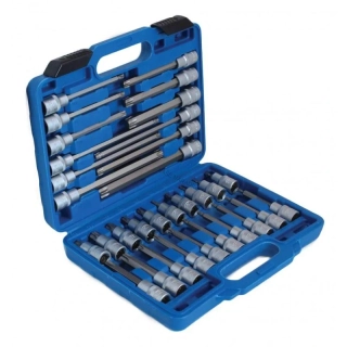 SATRA S-ST3212 Sada dlhých hlavíc TORX 1/2″ T20–T70, 32 ks