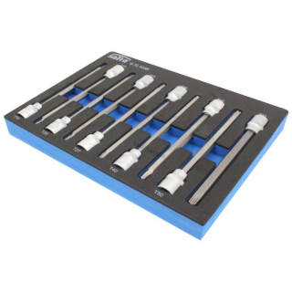 SATRA S-TL1038 Dlhé hlavice Torx 3/8″, T10–T55, 10 ks