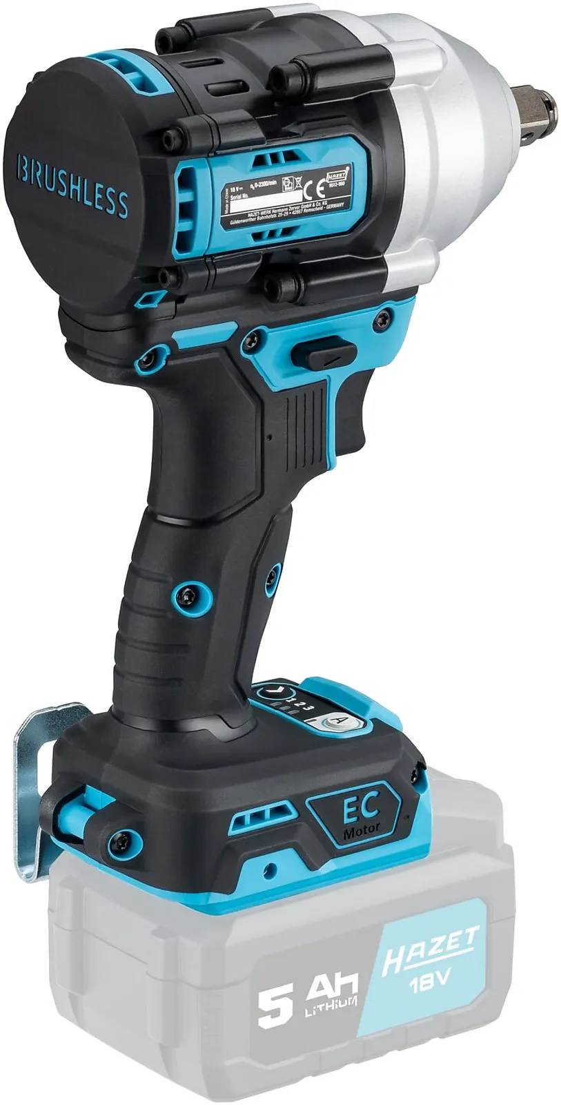1⁄2″ Aku rázový uťahovák · 950 Nm HAZET 9512-950