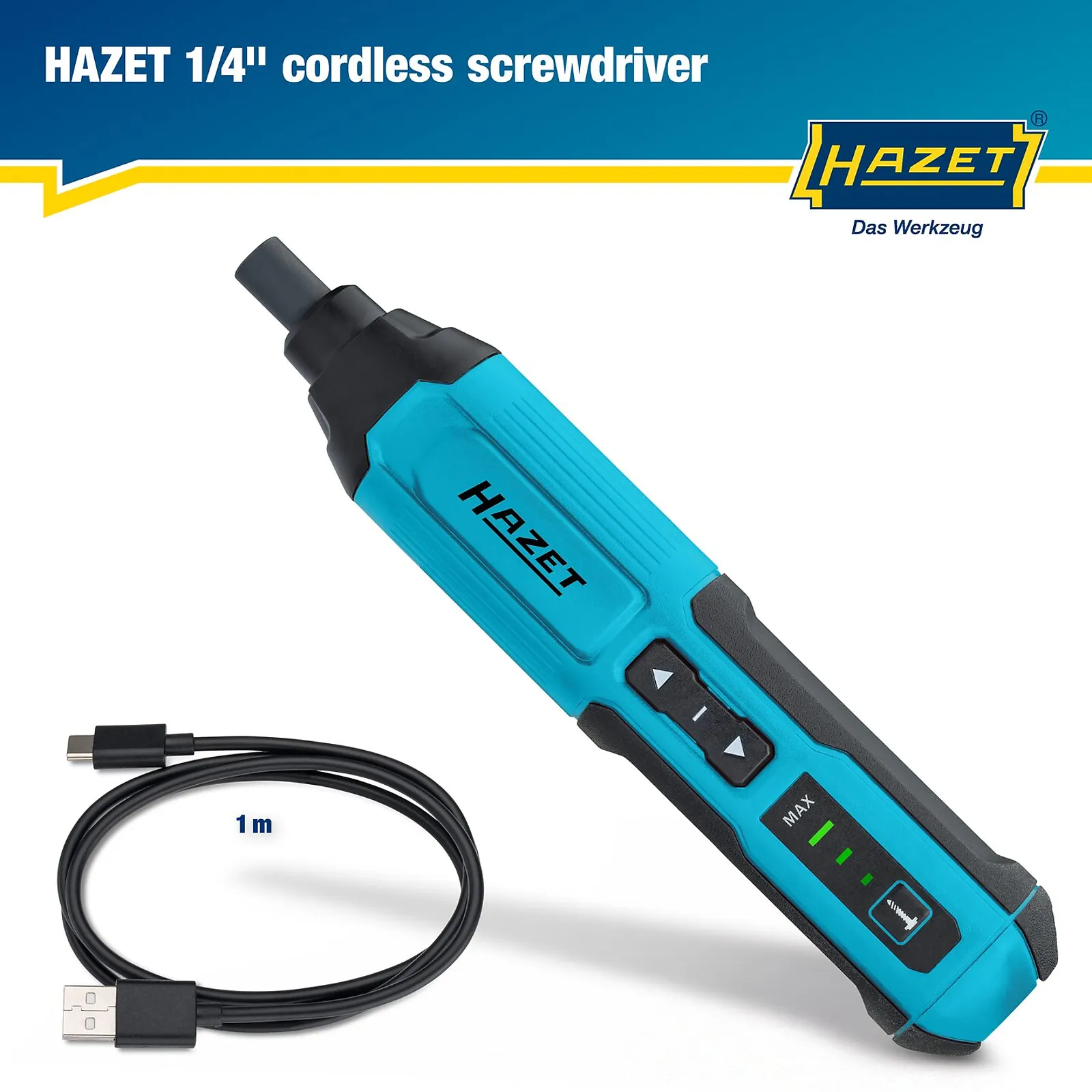 1⁄4″ Akumulátorový tyčový skrutkovač · 5 Nm HAZET 9230B-2