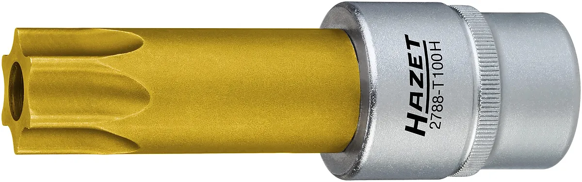 1⁄2″ Hlavica na prestavenie vačkového hriadeľa · s vyvŕtaným otvorom · Tamper Resistant TORX® · T100H HAZET 2788-T100H
