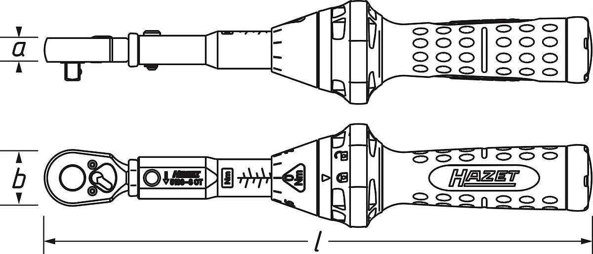1⁄2″ Momentový kľúč s DAkkS kalibračným listom · 60 – 320 Nm · ±3 % HAZET 5123-3CTCAL