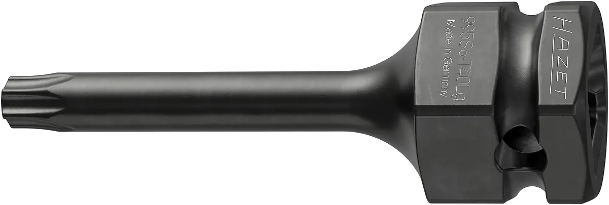 1⁄2″ Nástrčná hlavica pre rázový a strojový uťahovák · vnútorný profil TORX® · T40 HAZET 995S6-T40LG