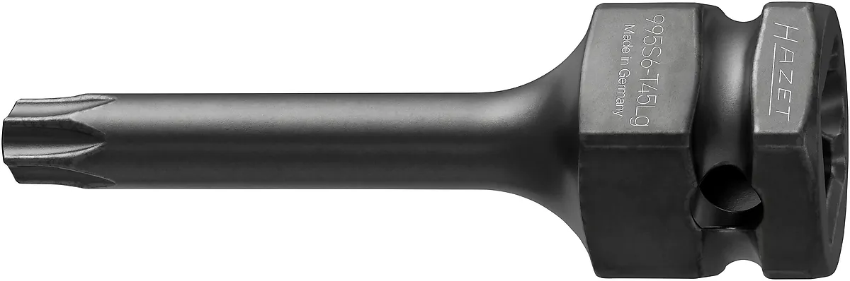 1⁄2″ Nástrčná hlavica pre rázový a strojový uťahovák · vnútorný profil TORX® · T45 HAZET 995S6-T45LG