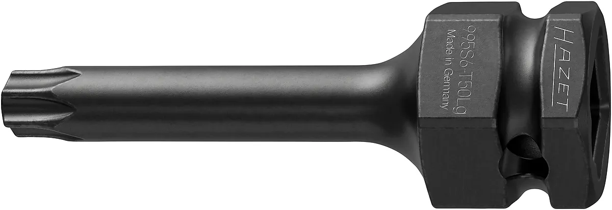 1⁄2″ Nástrčná hlavica pre rázový a strojový uťahovák · vnútorný profil TORX® · T50 HAZET 995S6-T50LG