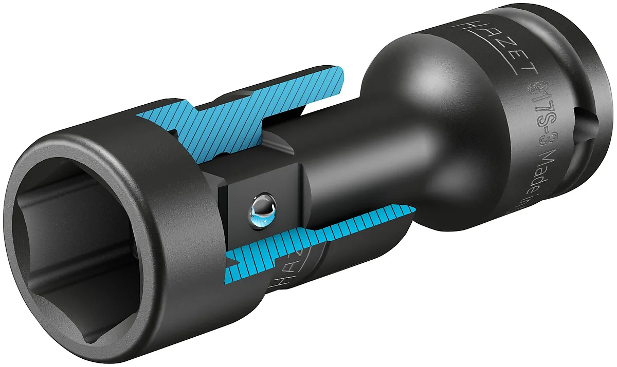 1⁄2″→1⁄2″ Predĺženie pre rázový a strojový uťahovák · dĺžka: 75 mm HAZET 917S-3