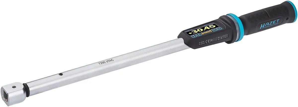 14 × 18 mm · 1⁄2″ Elektronický momentový a uhlový kľúč · 20 – 200 Nm · 15 – 150 lbf·ft · ±1 % HAZET 7292-2STACCAL
