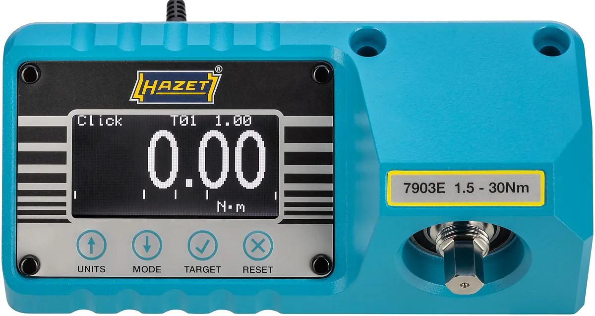 Elektronický tester uťahovacieho momentu · elektronická · 1,5 – 30 Nm HAZET 7903E