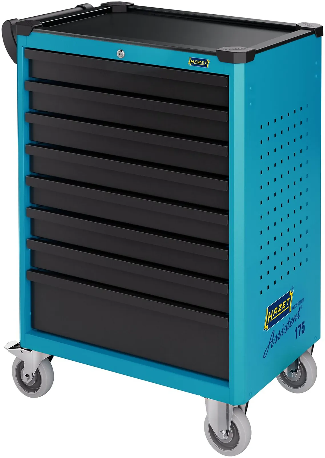 Dielenský vozík Assistent® s 8 zásuvkami, 777 × 490 × 1 035 mm HAZET 175-8
