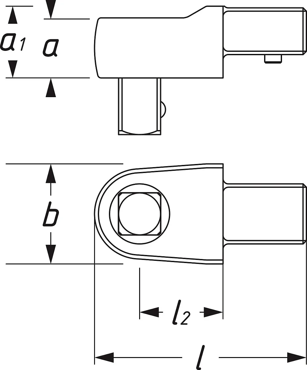 Nástrčný štvorhranný adaptér 14 × 18 mm na 1⁄2″ HAZET 6414